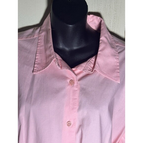 Chadwick’s Pink Button Down Blouse 3/4 Sleeves Sz XL - Picture 3 of 10